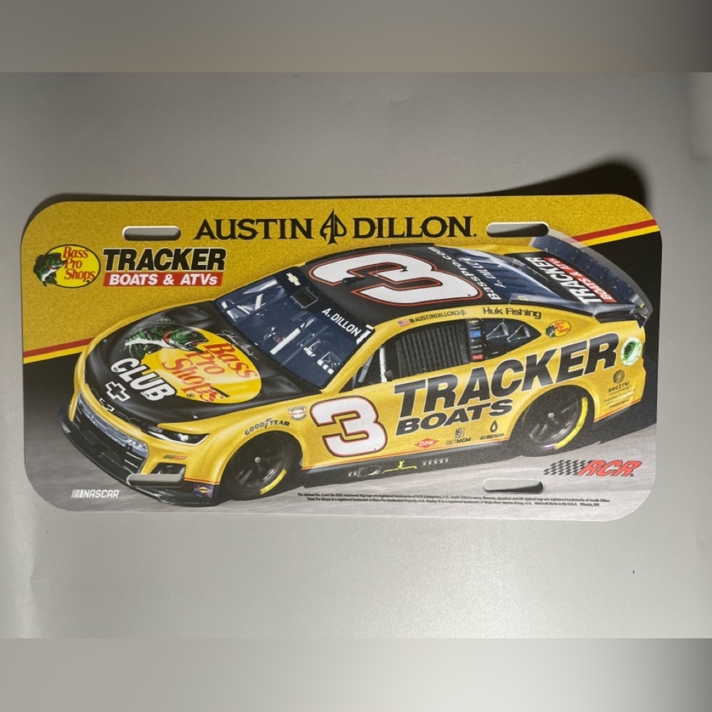 Austin Dillon NASCAR License plate